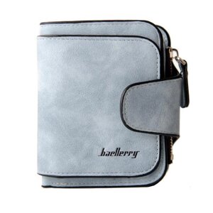 Жіночий замшевий гаманець Baellerry Forever N 2346 | клатч | портмоне джинс блакитний