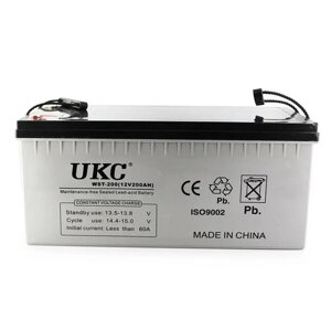 Акумулятор BATTERY 12 V 200 A UKC | Свинциво-кислотна акумуляторна батарея 12 В