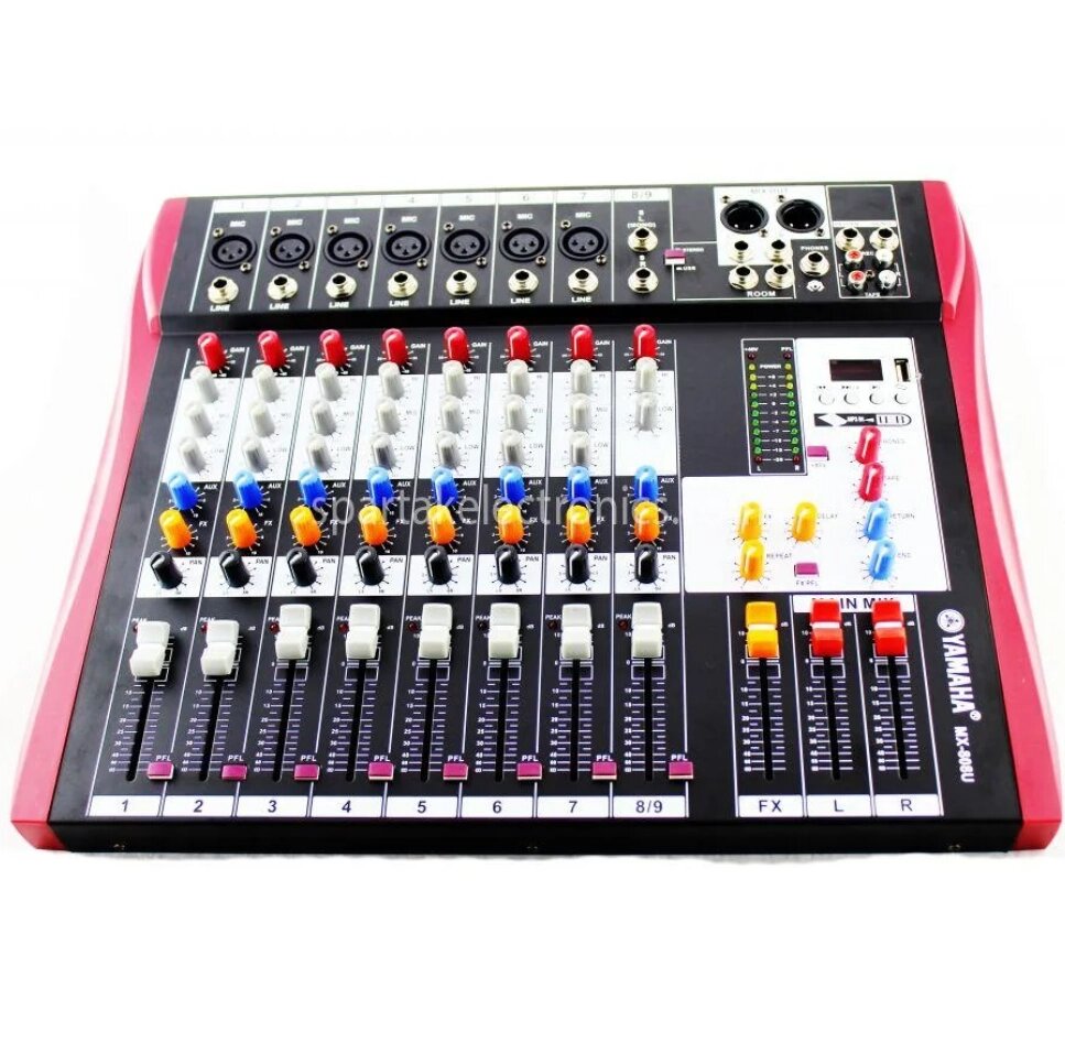 Аудіо мікшер Mixer 8USB \ MX 808U Ямаха 8 канальний, Пасивний мікшерний пульт від компанії Show Market - фото 1