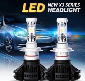 Автолампи LED X3 H3 |Світлодіодні лампи для авто