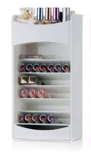 Білий компактний органайзер - шафка для зберігання косметики cosmake lipstick & NAIL polish organizer