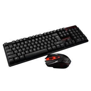 Бездротова клавіатура і миша KeyBoard HK-6500 | Ігрова клавіатура | Ігрова мишка