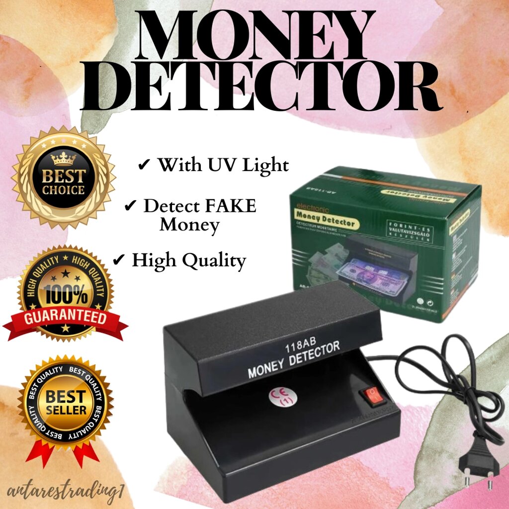 Детектор для грошей Money Detector AD-118AB, Ультрафіолетовий автоматичний детектор валют від компанії Show Market - фото 1