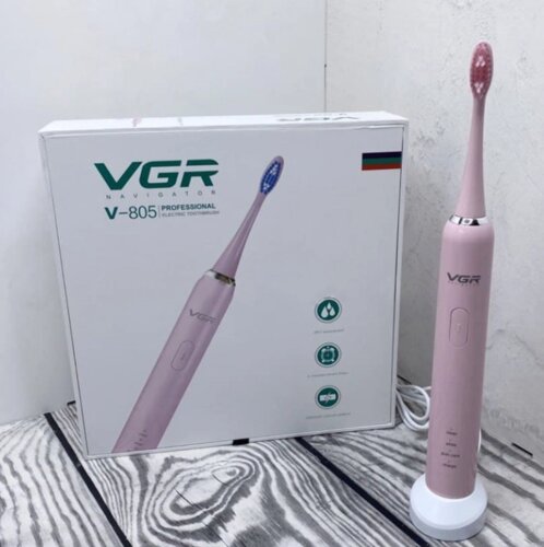 Електрична зубна щітка / Electronic Massage Toothbrush VGR V-805, Зубна щітка на акумуляторі