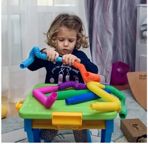 Fidget Pop Tube Пластикові еластичні труби | Ручні антистресові сенсорні іграшки