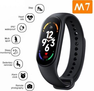 Фітнес браслет Smart Band M7, Фітнес трекер, Наручний спорт годинник