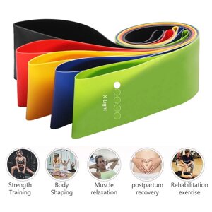 Фітнес резинки Fitness Loop Bands набір 5 шт, Петлі опору, Еспандери, Петлі опору