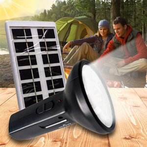 Ліхтар Solar flashlight CL-058 | Світлодіодний ліхтарик на сонячній батареї | Підвісний ліхтарик для кемпінгу