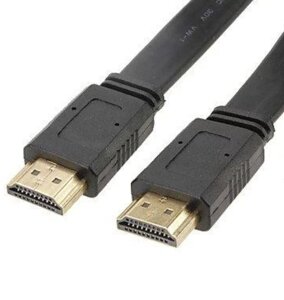 Кабель HDMI 3м локшина, Шнур HDMI-HDMI, Провід від комп'ютера до телевізора