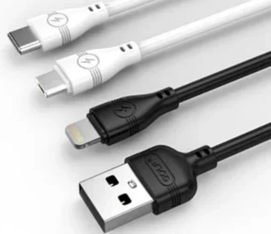 Кабель Iph-USB GOLF GC-63, Зарядний шнур для Айфона, Дріт для зарядки Iphone від компанії Show Market - фото 1