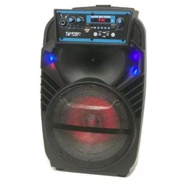 Колонка портативна акустична KIMISO QS-801 BT (8"BASS+1 MIC), Блютуз колонка, Колонка для музики від компанії Show Market - фото 1