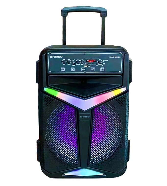 Колонка з мікрофоном Kimiso QS-1520 BT (15"BASS/4500W), Bluetooth акустика, Колонка-валіза від компанії Show Market - фото 1