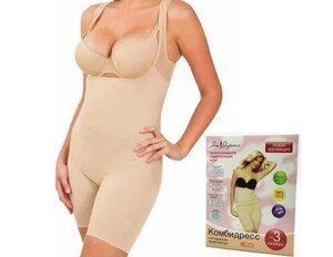 Комбідрес L/XL Slim Shapewear тілесний, Професійна коригувальна жіноча білизна, L/XL Slim Shapewear