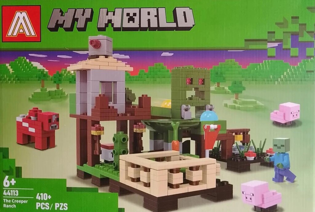 Конструктор My WORLD 410 деталей, Lego Minecraft від компанії Show Market - фото 1