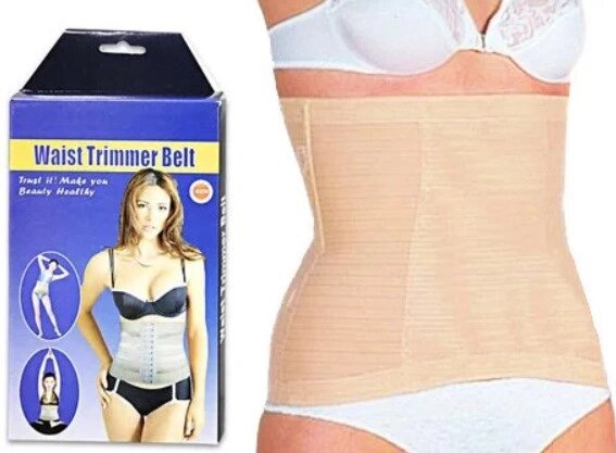 Коригуючий пояс-корсет Waist Trimmer Belt, Стягуючий пояс для живота жіночий від компанії Show Market - фото 1