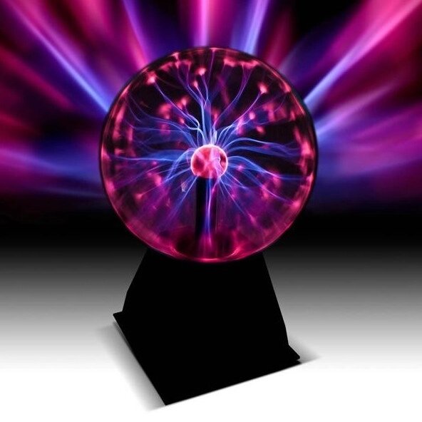 Лампа настільна Куля з блискавками Plasma Ball Magic маленький, Нічник Тесла, Світильник Магічний шар від компанії Show Market - фото 1