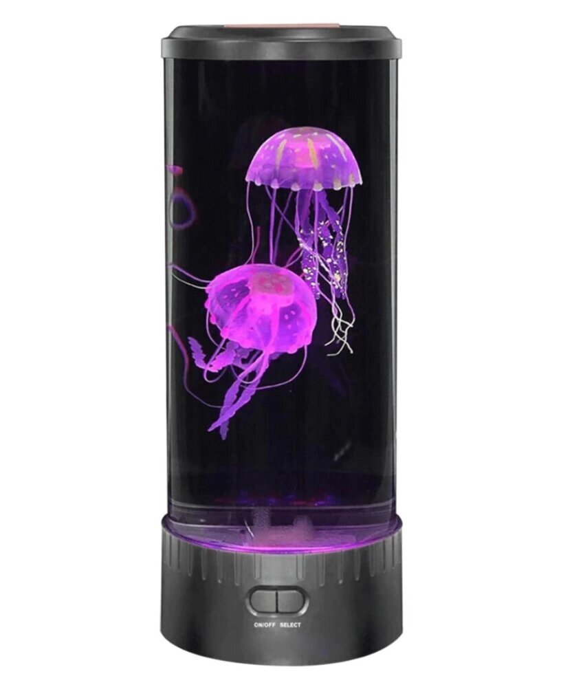 Лампа-нічник зі світлодіодними медузами LED Jellyfish Mood Lamp, Нічник-акваріум з медузами від компанії Show Market - фото 1