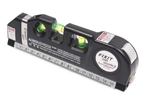 Лазерний рівень нівелір Fixit Laser Level Pro 3 +рулетка+рівень, Вимірювальний інструмент