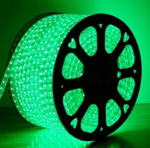 LED 5050 Зелена 100m 220V | Світлодіодна стрічка | Новорічне освітлення