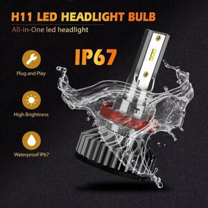 LED Лампи для Фар F2 H11 ZES | Автомобільне світлодіодне Світло