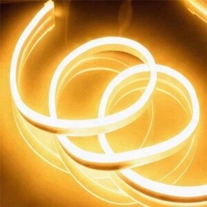 Стрічка Neon 5м Провід-Білий, Колір ламп-Теплий 7183 | Гнучкий неон | LED стрічка