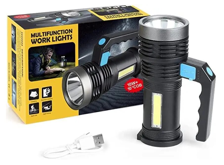 Ліхтар ручний акумуляторний Multifunction Work Lights, Світлодіодний ліхтар із зарядом USB від компанії Show Market - фото 1