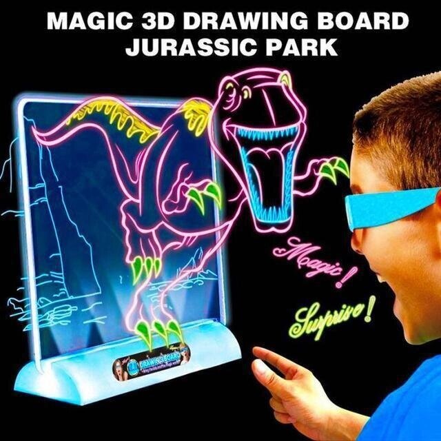 Магічна 3D дошка для малювання / magic drawing board 3d від компанії Show Market - фото 1