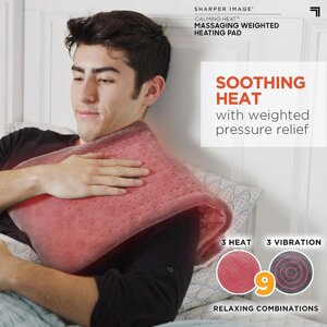 Масажна Нагрівальна Накидка Massaging Weghted Heating Pad | Плед із підігрівом