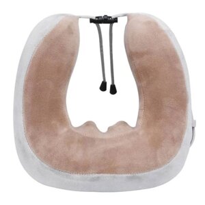 Масажна подушка з вібрацією і функцією пам'яті U-Shaped Massage Pillow ZX-1902, Масажер для шиї