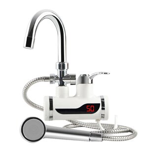 Міні бойлер + душ Water Heater MP 5208 бічне під'єднання ⁇ Електричний кран для нагрівання води