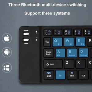 Мініскладана Bluetooth-сумісна Клавіатура для iPad, Android, Windows, iOS, Телефону, Планшета, TV