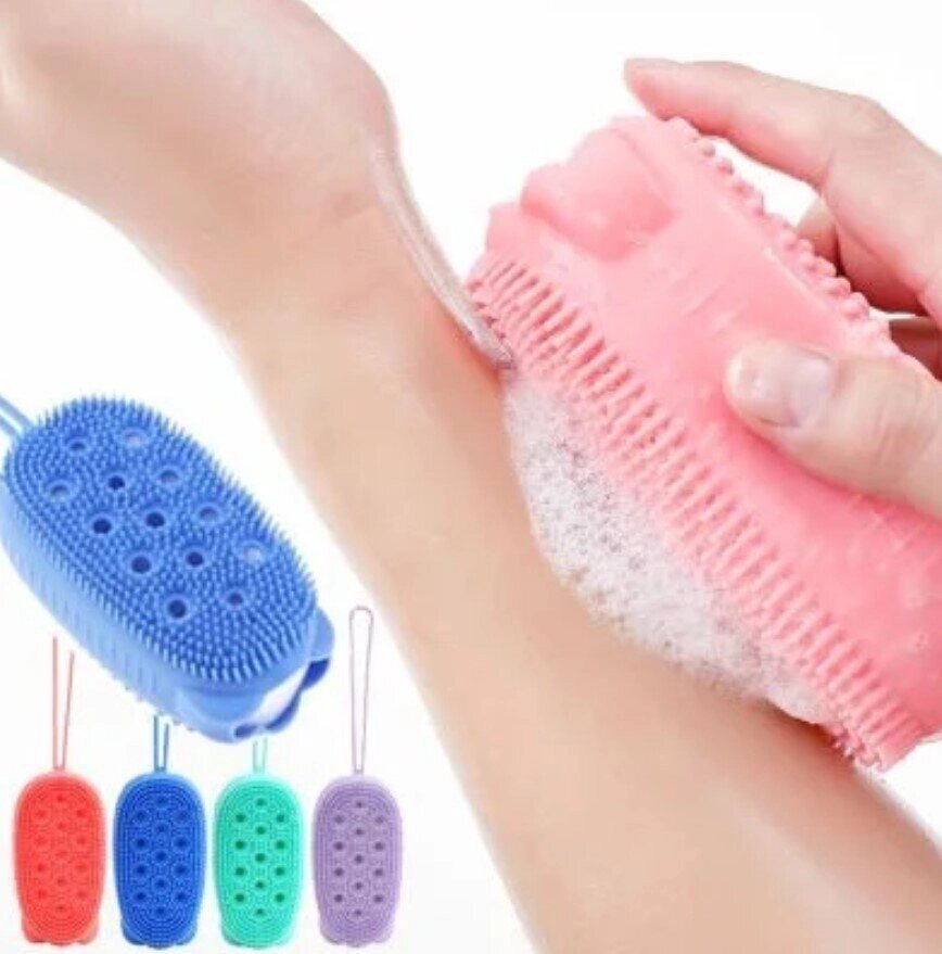 Мочалка масажна Bath Brush, Силіконова мочалка для тіла від компанії Show Market - фото 1