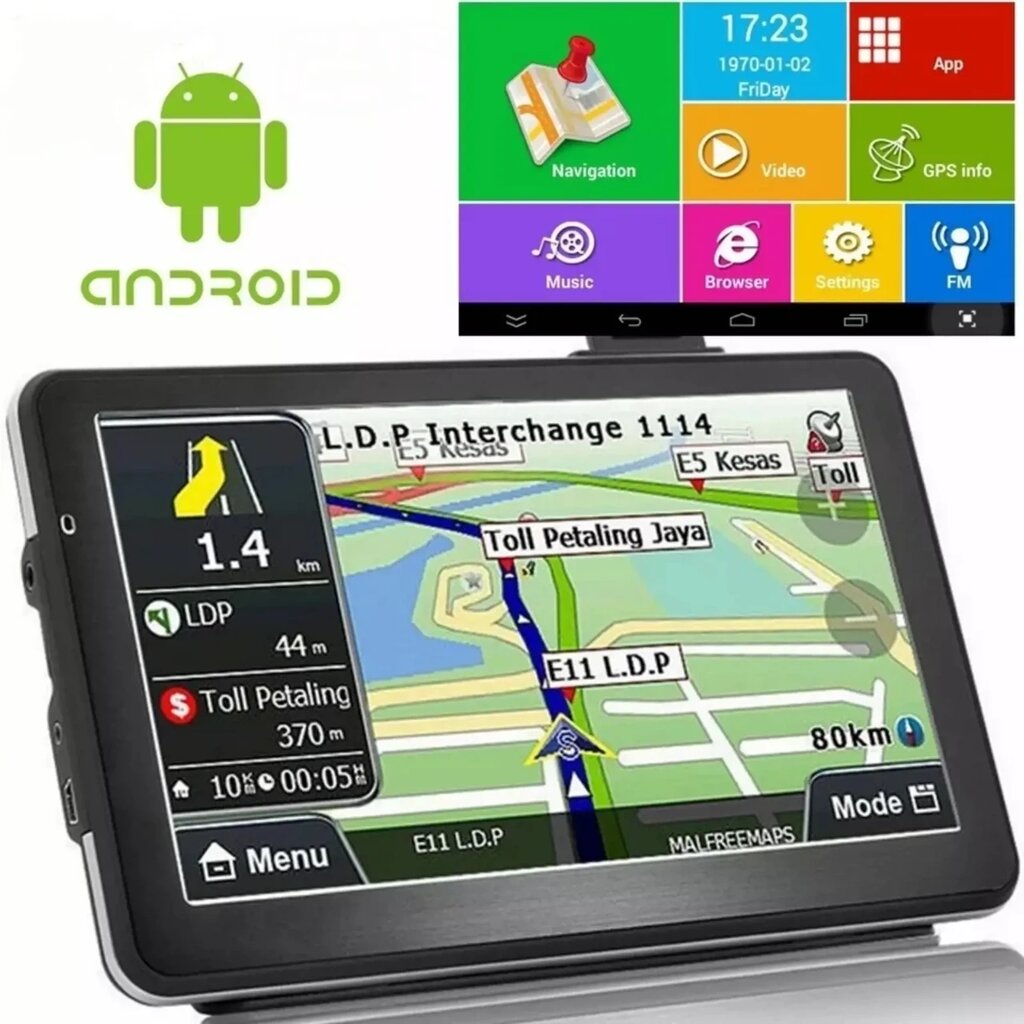 Навігатор Android 7 GPS 710, Автомобільний GPS навігатор від компанії Show Market - фото 1