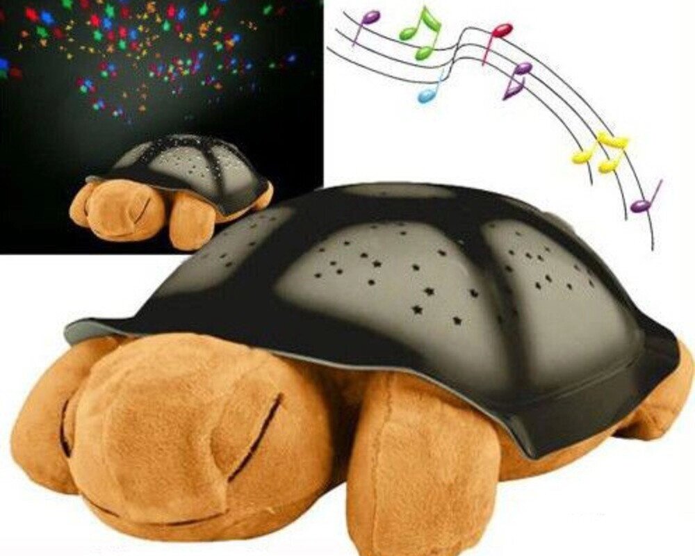 Нічник - проектор черепаха Turtle Night Sky з USB кабелем, світильник КОРИЧНЕВИЙ від компанії Show Market - фото 1