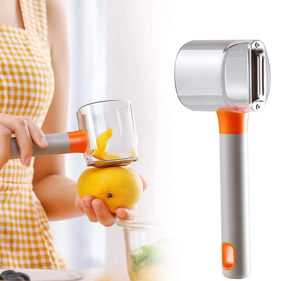 Овощечистка кухонні Store Fruit Peeler, Вертикальна овощечистка з контейнером від компанії Show Market - фото 1