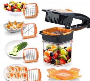 Овочерізка Найсер дайсер Nicer Dicer 2 5в1 | Ручний подрібнювач продуктів