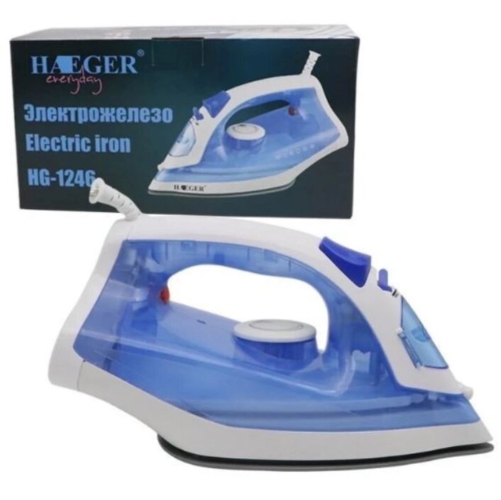 Паровий електричний праска Haeger HG-1246 2200 Вт, Праска з функцією відпарювання від компанії Show Market - фото 1