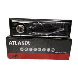 Автомагнітола Atlanfa 6249 (USB, SD, FM, AUX) ⁇ Магнітола в машину 1 DIN ⁇ Автомобільна магнітола