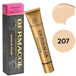 Тональний крем Dermacol Make-Up Cover 207, Dermacol тоналка, Тональна основа