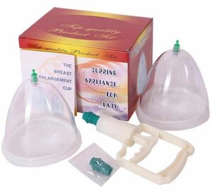 Вакуумний масажер для збільшення грудей Cupping Appliance For Lady, Вакуумні банки на груди