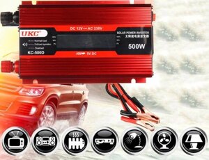 Перетворювач AC/DC KC-500D 500W + lcd, Інвертор в машину, Автомобільний перетворювач напруги