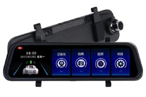 DVR L 203 дзеркало з двома камерами 1080P full screen 12", Реєстратор у машину, Автореєстратор