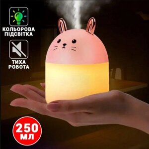 Зволожувач і нічник 2 в 1 Humidifiers Rabbit (Котик), Портативний зволожувач повітря