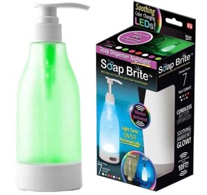 Дозатор Soap Bright Nightlight Soap Dispenser, Диспенсер для рідкого мила з підсвічуванням