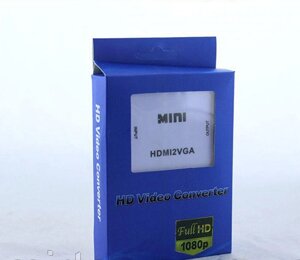 Конвертер HDMI to VGA \ Vga 001, Перехідник для монітора і телевізора