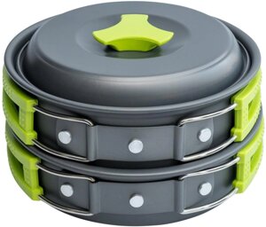 Набір посуду MalloMe Camping Cookware Mess Kit Gear для кемпінгу, Туристический посуд