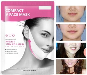 Зміцнююча ліфтинг-маска для обличчя Compact V Face Mask, Маска для підтяжки овалу обличчя