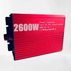 Інвертор напруги чиста синусоїда з 12V на 220 V 2600 W, Підвищувальний перетворювач, Інвертор для котла