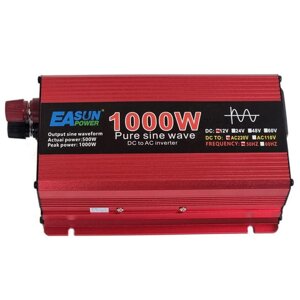 Інвертор напруги чиста синусоїда EASUN Power, 12-220 В, 1000 Вт, Підвищувальний перетворювач