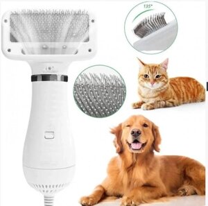 Пилосос Pet Grooming Dryer WN-10, фен-розчіска для шерсті, Щітка для тварин собак котів